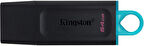 Kingston 64Gb Usb3.2 Bellek DTX/64GB Siyah-Mavi