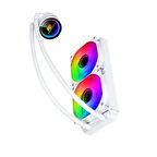 POWERBOOST 240mm DEEP PB-LCS-PI240-W ARGB Sıvı Soğutmalı AM5-1851p İşlemci Fanı Beyaz