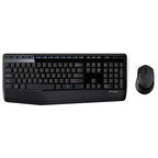 LOGITECH MK345 TÜRKÇE KABLOSUZ MULTİMEDYA SİYAH NANO ALICI Q KLAVYE MOUSE