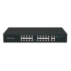 ODS 16port PoE 200w 1-SFP 10/100 Yönetilemez Switch 08ODS-16P2U1S-200