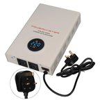 Powermaster SLIM-2000 Otomatik 2000VA Kombi Voltaj Regülatörü (İngiliz Fişli ve Evrensel Çoklu Soketli)