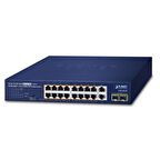 Yönetilemeyen Masaüstü Tip Switch (Unmanaged Desktop Switch)
16-Port 10/100/1000T 802.3at/af PoE+  (Port başına 30.8 watt) (Port-1 ile Port-16 arası) (PoE Güç Bütçesi maks. 185 Watt)
2-Port 10/100/1000T
2-Port 1000X SFP