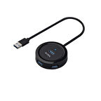 S-LINK Swapp SW-U300 4port USB 3.0 Siyah USB Çoklayıcı Hub