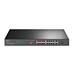 TP-LINK 16-PORT 150W FULL POE TL-SL1218P 10/100 2X-GIGABIT 1X-SFP YÖNETİLEMEZ SWITCH