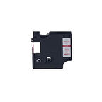 Prıntpen Dymo D1 40915 Beyaz Etıkete Kırmızı (9Mm X 7M)