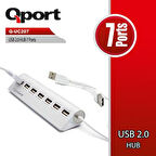 QPORT Q-UC207 7port USB Çoklayıcı Hub