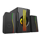 MIKADO MD-254 2+1 25W(5w*2+15w) Usb+SD+Fm Bluetooth Destekli RGB Ses Sistemi