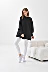 Ftz Women Kadın 3 İp Şardonlu Sweatshirt Siyah 10001