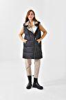 FTZ Women Kadın Şişme Yelek Siyah RBN4043