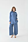 Ftz Women Kadın Modal Cepli Takım İndigo 30717