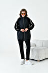 Ftz Kadın Kapitone Detay Takım Siyah 30910