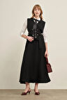 FTZ Women Kadın Yelek Etek Takım  Siyah 31034