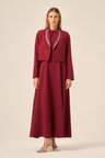 FTZ Women Kadın Ceket Elbise Takım  Bordo 31210