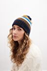 Peraluna MELODY BEANIE Çizgili Bere Triko Şapka - Multi
