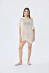 Peraluna Fiona, Ajurlu, Kadın Yazlık Tunik - KREM