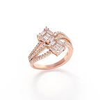 Kadın Gümüş Dalga Model Yüzük