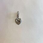 Kadın Gümüş Bileklik Uyumlu Kurdele Model Charm