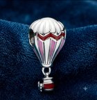 Gümüş Uçan Balon Detaylı Charm