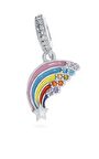 Kadın Gökkuşağı Model Gümüş Charm