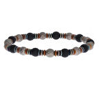 Erkek Üç Renk Doğaltaş Bileklik