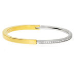 Kadın Taşlı Modern Çelik Bilezik