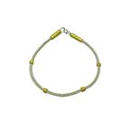 Kazaziye Gümüş Çift Renk Tasarım Bileklik