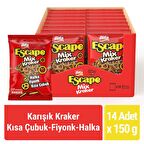 Bifa Escape Mix Kraker Kısa Çubuk - Fiyonk - Halka 150 gr x 14 Adet