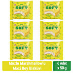Bifa Soft Muzlu Marshmallowlu Maxi Boy Bisküvi 50 gr x 6 Adet