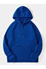 Unisex Basic Kapüşonlu Cepli Sweatshirt