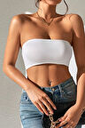 Straplez Kadın Büstiyer Beyaz
