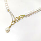 İnci Kolye 14 Ayar Altın