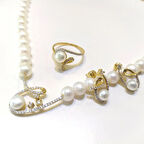 İnci Set Takım 14 Ayar Altın