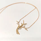 Hayat Ağaç Kolye 8 Ayar Altın 