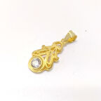 Tek Taş Kolye Ucu 14 Ayar Altın 