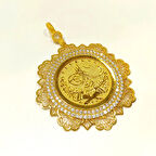 Tuğralı Kolye 14 Ayar Altın 4K VİDEOLU