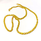 55cm 5mm Pullu Arpa Zincir 14 Ayar Altın 1080P HD VİDEOLU