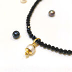 8mm Antik İnci Taşlı Kolye Ucu 14 Ayar Altın HD VİDEOLU