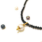 10.5mm Antik İnci Taşlı Kolye Ucu 14 Ayar Altın HD VİDEOLU