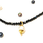 10mm Antik İnci Taşlı Kolye Ucu 14 Ayar Altın HD VİDEOLU