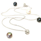 Halo Tek Taş Pırlanta Taşlı Kolye 14 Ayar Altın HD VİDEOLU