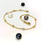 Dorika Toplu Popcorn Bileklik Künye 14 Ayar Altın HD VİDEOLU