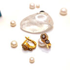 Tek Taş Küpe 22 Ayar Altın HD VİDEOLU