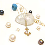 Çapa Kolye 14 Ayar Altın  HD VİDEOLU