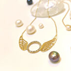 Melek Kanadı Kolye 14 Ayar Altın  HD VİDEOLU