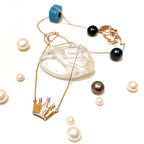 Taç Kolye 14 Ayar Altın  HD VİDEOLU