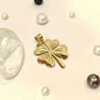 Yonca Kolye Ucu 14 Ayar Altın  HD VİDEOLU