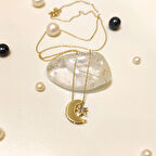 Ayyıldız  Kolye 14 Ayar Altın  HD VİDEOLU