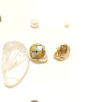 13mm Taşsız Küpe 14 Ayar Altın HD VİDEOLU