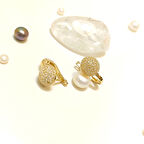 9mm Taşlı Top Küpe 14 Ayar Altın HD VİDEOLU