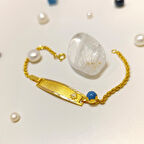 İsim Yazılabilir Çocuk Bileklik 14 Ayar Altın HD VİDEOLU